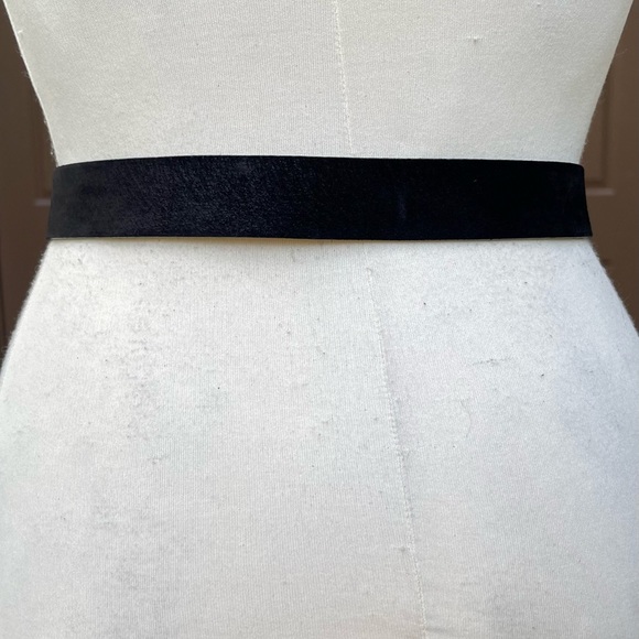 Streets Ahead black suede belt turquoise accents - Picture 3 of 6